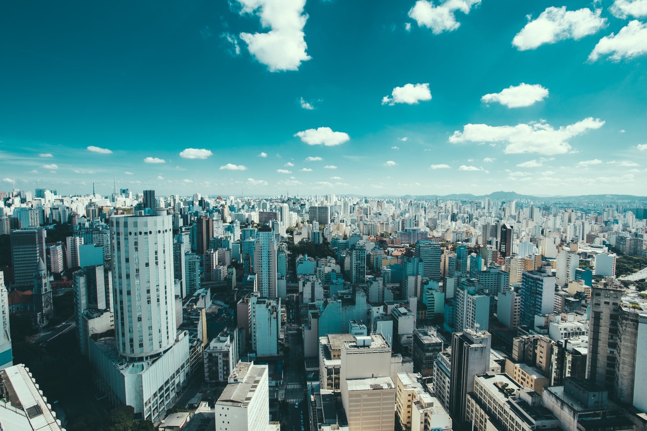 Apartamento no Centro de SP: vista aérea do centro da cidade de São Paulo
